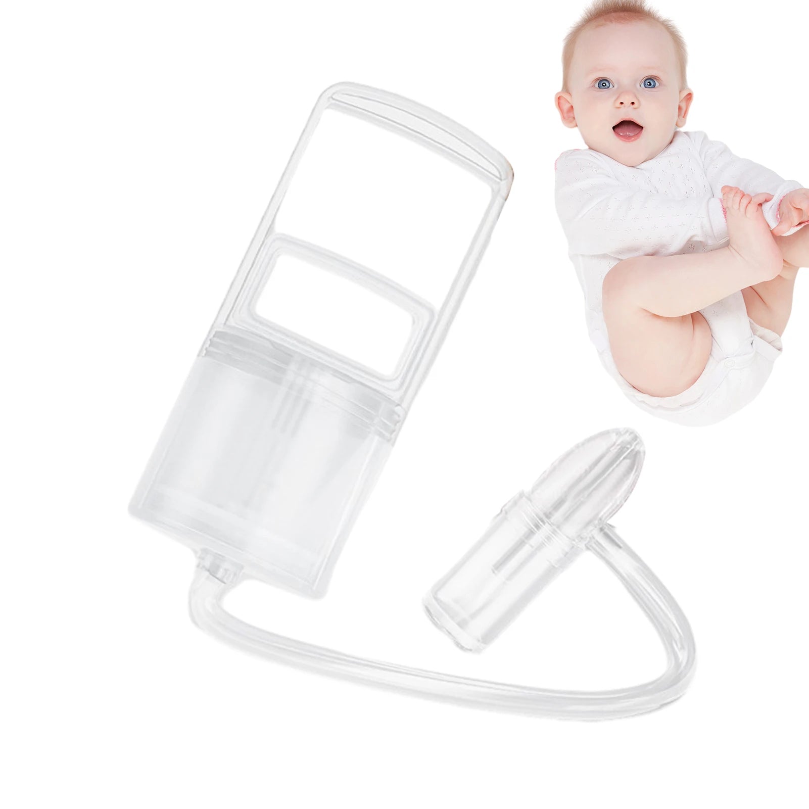 Infant Nasal Aspirator for Newborn Nose Suction | Safe & Gentle Baby Essential for Comfortable, Happy, Healthy Babies