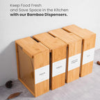 Bamboo Cereal Dispenser and Food Storage Container | Restaurant-Quality Results in Your Own Kitchen — Every Single Time