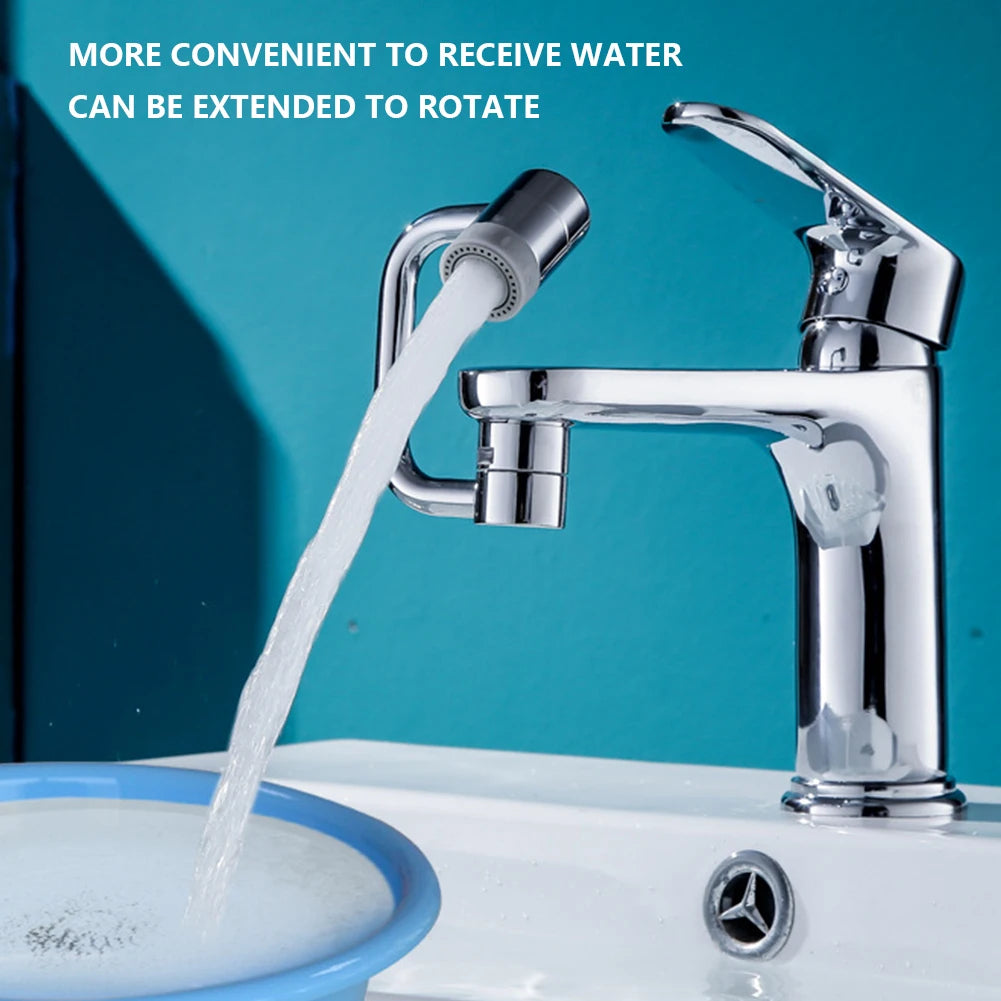 1080° Rotating Universal Faucet Extender | Multi-Spray Tap Attachment for Kitchen & Bathroom