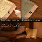 LED Night Vision Flat Panel Reading Light | Clip-On Book Light for Bed, Desk & Reading