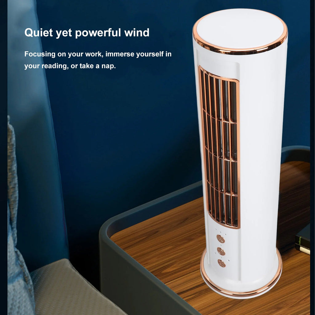 Bladeless Desktop Air Conditioner Fan with Remote Control | Professional Haircare for All Hair Types — Visible, Lasting Results