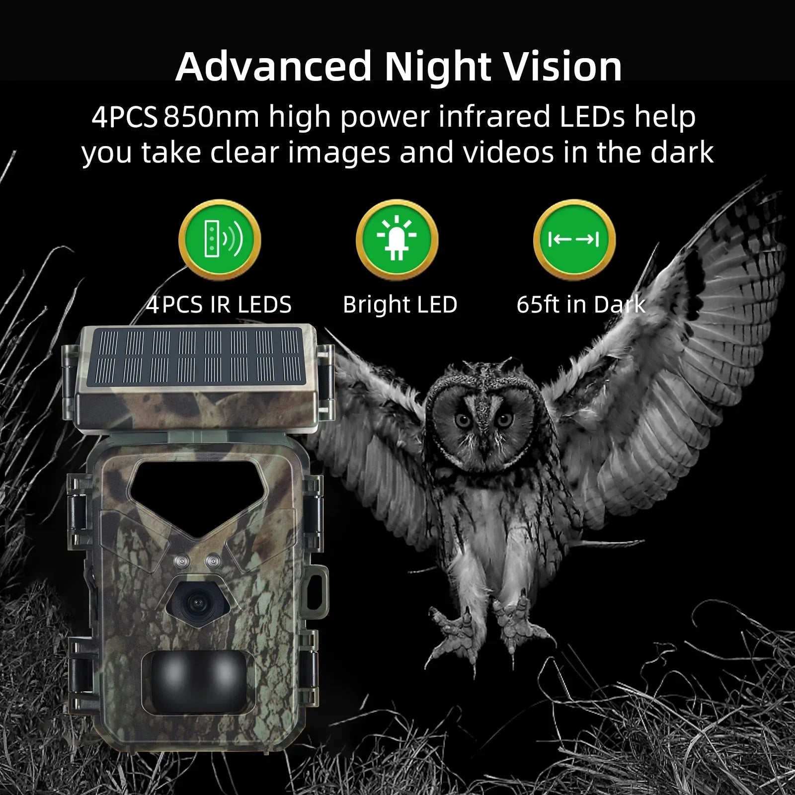 Compact Solar Powered Trail Camera | Easy-Care Garden Essential That Transforms Any Outdoor Space