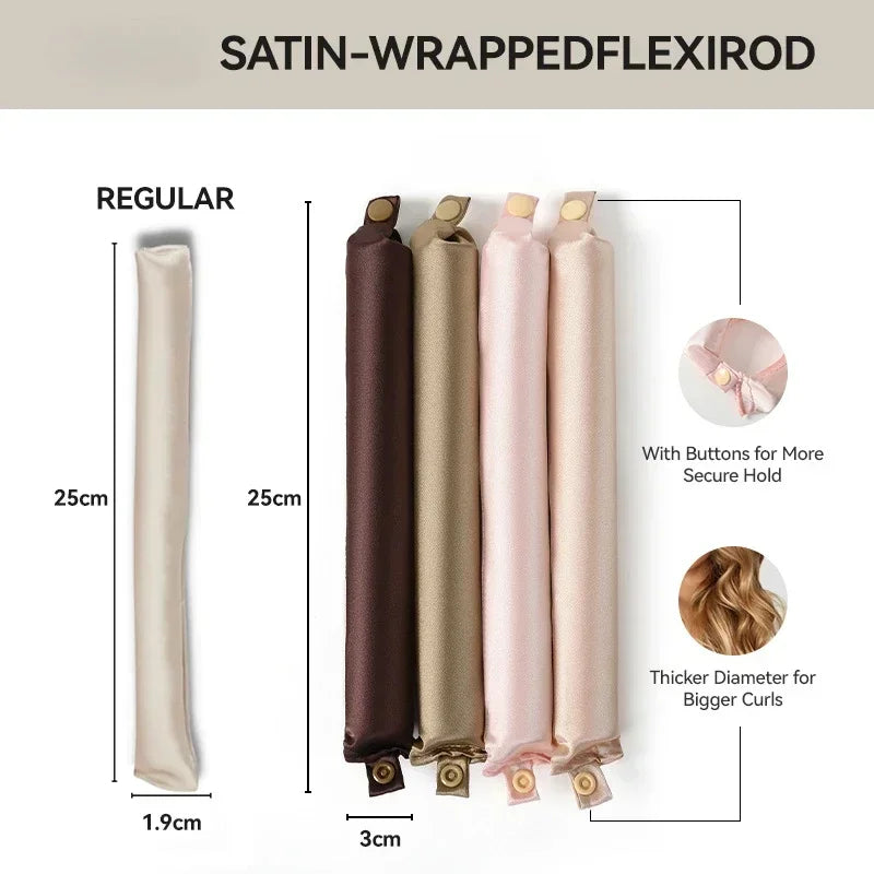 Satin Headband Heatless Hair Curler | Overnight Wave & Curl Styling Without Heat Damage