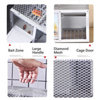 Single Door Reusable Mouse Trap Metal Cage | Quality Home Accessory Built to Look Great & Last for Years