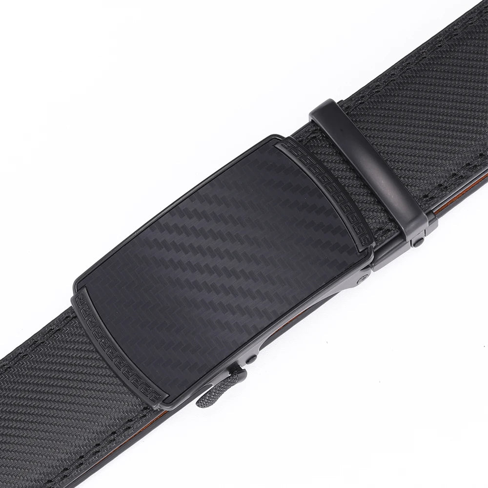 Men's Leather Belt with Automatic Buckle | Luxury-Feel Fashion Accessory — Where Style Meets Everyday Function