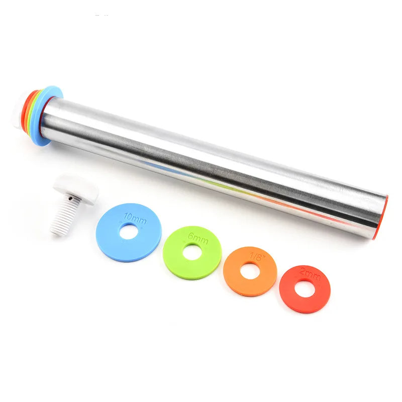 Adjustable Rolling Pin with Rings | Built for Busy Kitchens — Durable, Efficient & Incredibly Easy to Clean