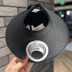 Wide Brim Sun Hat with Solar Powered Fan | Thoughtfully Crafted Accessory — Timeless Style & Premium Quality Feel