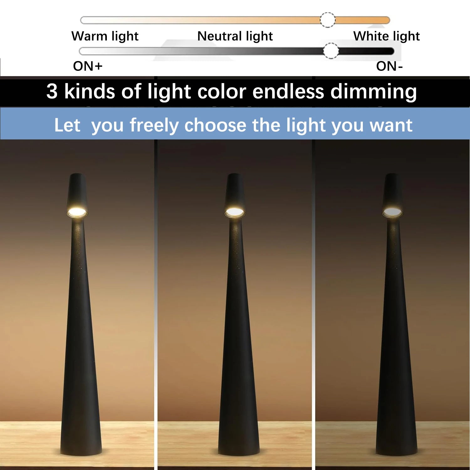Touch Control Reading Light with Tri-Color Dimming | Quality Home Accessory Built to Look Great & Last for Years