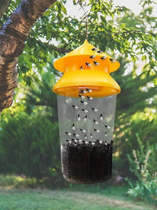 Reusable Outdoor Hanging Fly Trap | Make Your Garden Beautiful, Functional & the Envy of the Neighbourhood