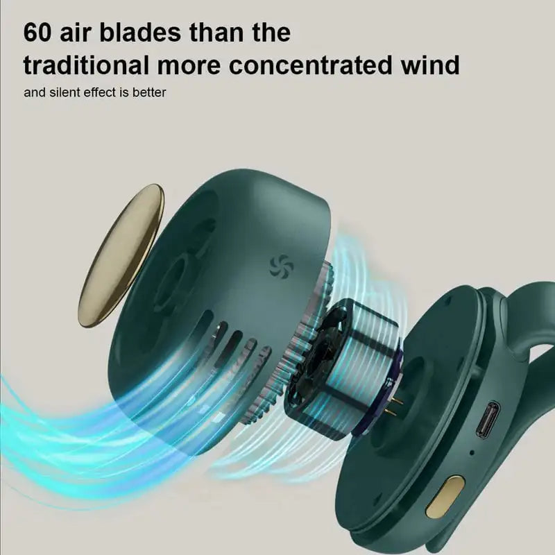 Portable Waist Fan Clip with Bladeless Handheld Design | Upgrade Your Home with This Thoughtfully Designed Everyday Essential