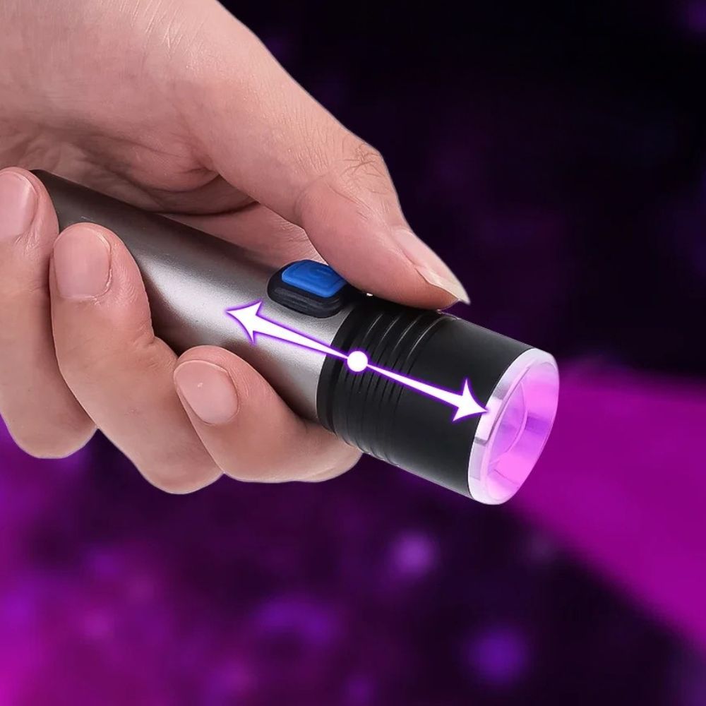 Handheld Blacklight UV Ultraviolet Urine Detector Flashlight | Engineered for the Great Outdoors — Lightweight, Tough & Dependable