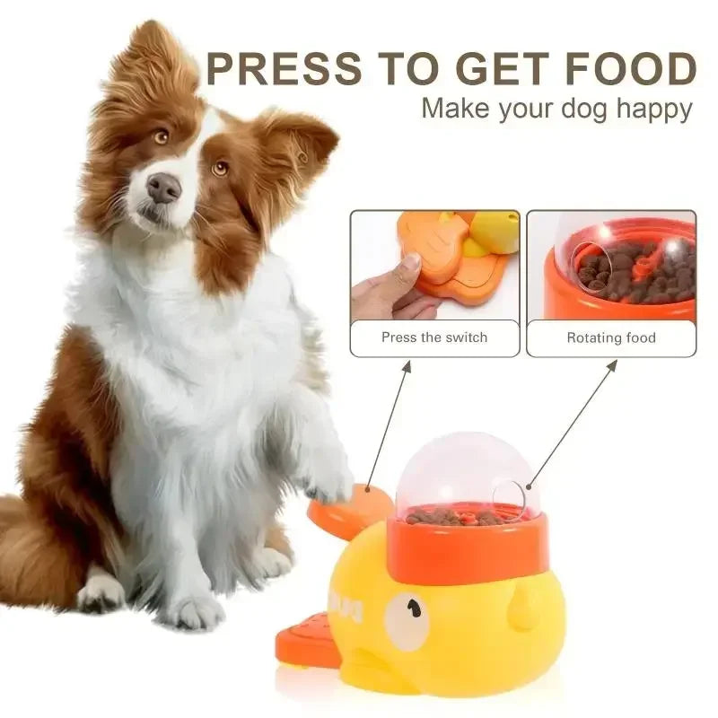 Interactive Duck Dog Puzzle Feeder Toy | Slow Feeder & Mental Enrichment for Dogs