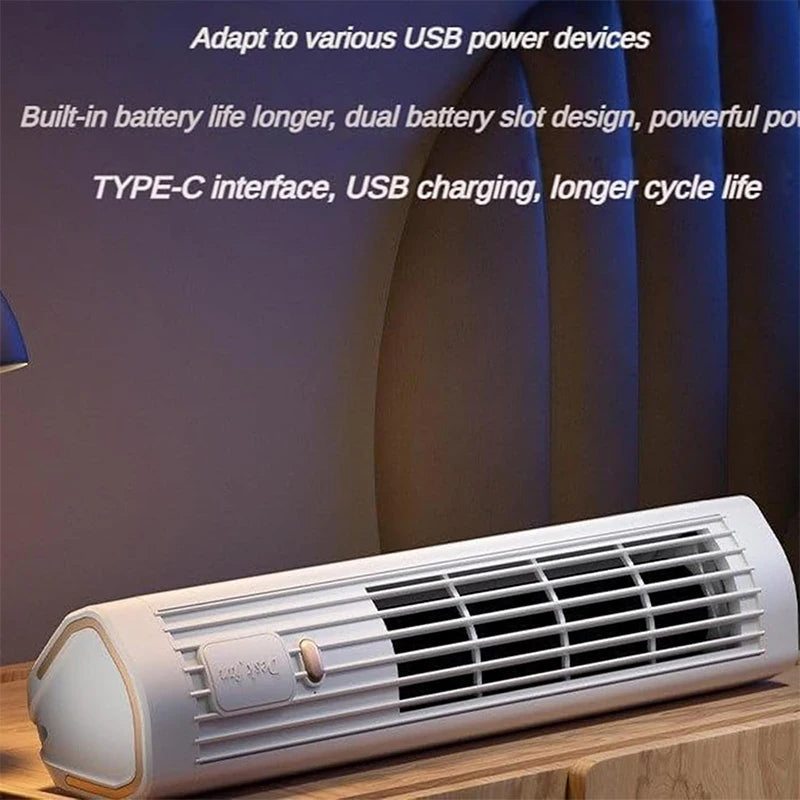 USB Rechargeable Portable Air Conditioner Tower Fan | Intensive Hair Treatment for Damage-Free, Revitalised, Lustrous Locks