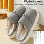USB Heated Slippers Electric Foot Warmer | All-Day Comfort Footwear for Women — Where Style Meets Real Support