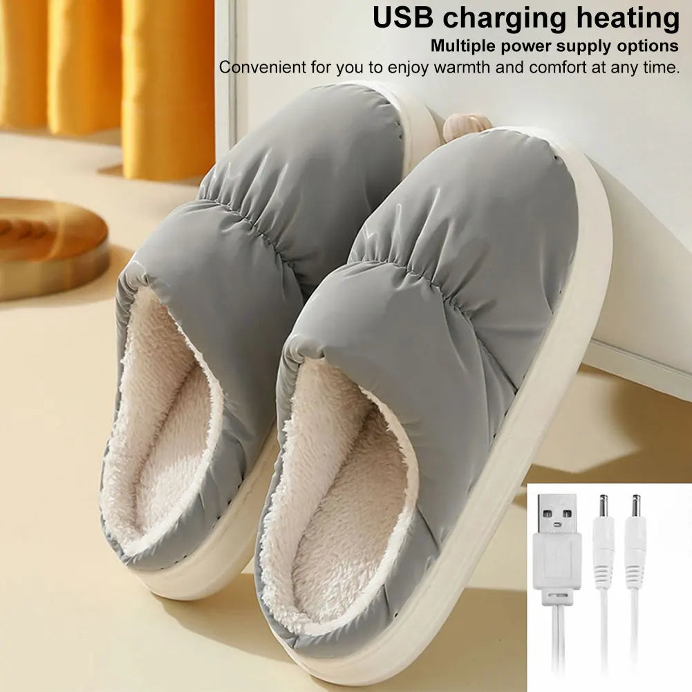 USB Heated Slippers Electric Foot Warmer | All-Day Comfort Footwear for Women — Where Style Meets Real Support