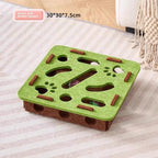 Felt Interactive Cat Puzzle Toy Box | Slow Feeder & Mental Enrichment Puzzle for Indoor Cats