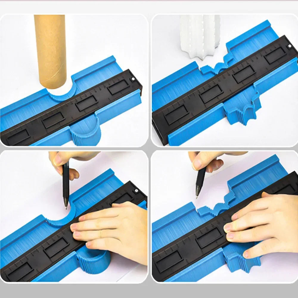 Precision Contour Gauge Woodworking Tool | Profile Copying for Perfect Cuts in Tiles & Flooring