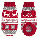 Knitted Dog Christmas Jumper | Festive Pet Sweater for Small Dogs