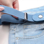 Adjustable Elastic Invisible No-Buckle Belt | Seamless Stretch Belt for Men — No Holes, No Bulge