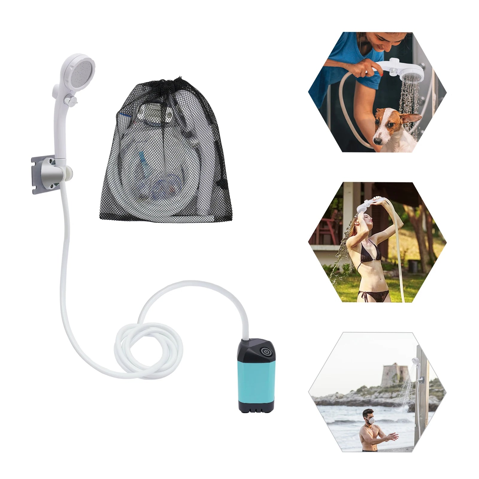 Electric Portable Shower for Camping | From Park Walks to Wild Camping — Outdoor Equipment You Can Trust