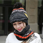 Cozy Knitted Hat Scarf Set with Velvet Lining | Thoughtfully Crafted Accessory — Timeless Style & Premium Quality Feel