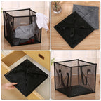 Foldable Mesh Laundry Hamper with Carry Handles | Large Capacity Collapsible Laundry Basket