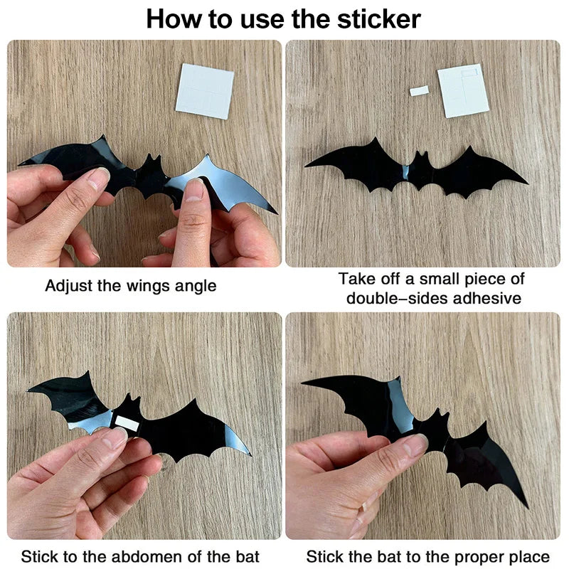 3D PVC Halloween Bats Wall Stickers | The Perfect Seasonal Touch for Your Home — or as a Thoughtful Gift