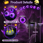 Lighted Halloween Eyeball Props Solar Garden Lights | Festive, Charming & Built to Create Magical, Lasting Seasonal Memories