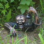 Scary Zombie Outdoor Halloween Decor with LED Light | Bring the Magic of the Season into Your Home with This Beautiful Piece