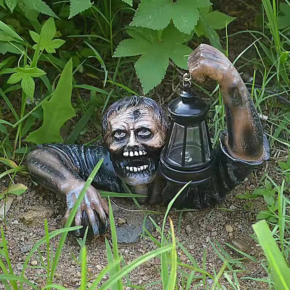 Scary Zombie Outdoor Halloween Decor with LED Light | Bring the Magic of the Season into Your Home with This Beautiful Piece