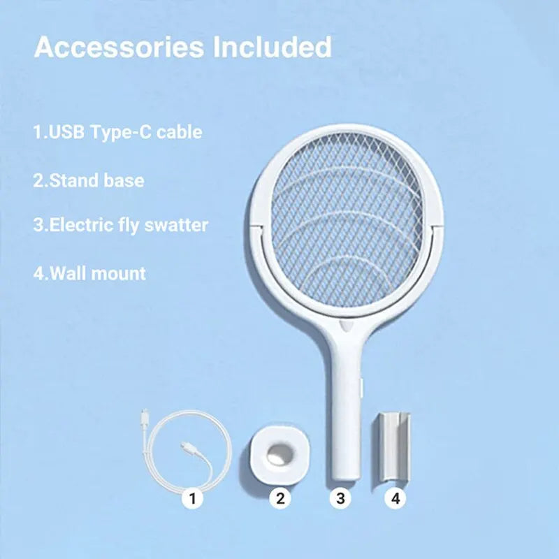 5 in 1 Fast Charging Bug Zapper Racket | Quality Home Accessory Built to Look Great & Last for Years