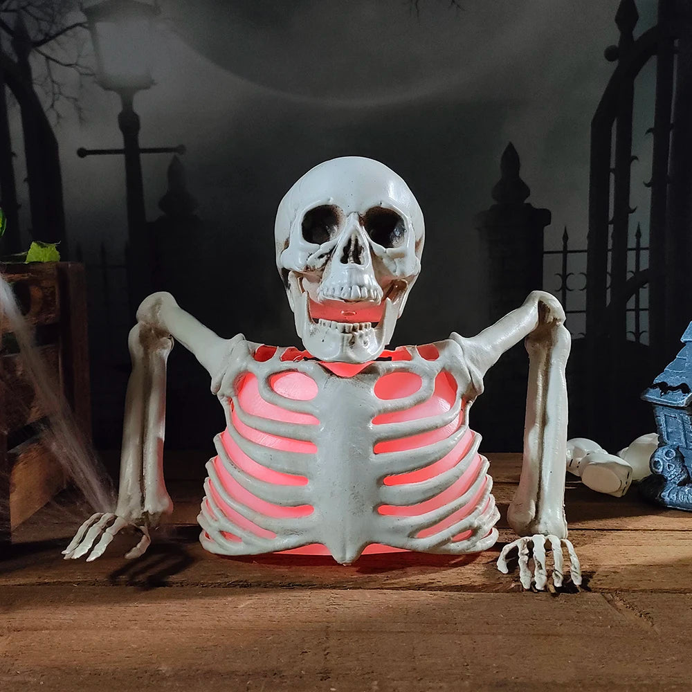 Glowing Skeleton Head Halloween Decoration | The Perfect Seasonal Touch for Your Home — or as a Thoughtful Gift