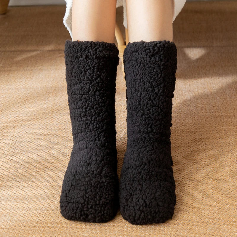 Winter Plush Indoor Warm Socks | Fluffy Thermal Floor Socks for Women