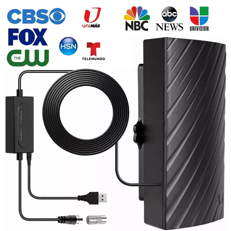 Long Range 4K Indoor HDTV Digital Antenna | 600 Mile Range Freeview Antenna for 1080p and 4K TV