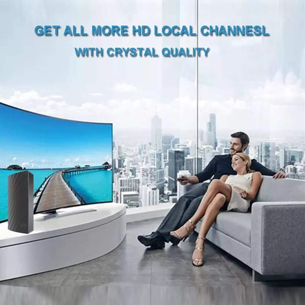 Long Range 4K Indoor HDTV Digital Antenna | 600 Mile Range Freeview Antenna for 1080p and 4K TV