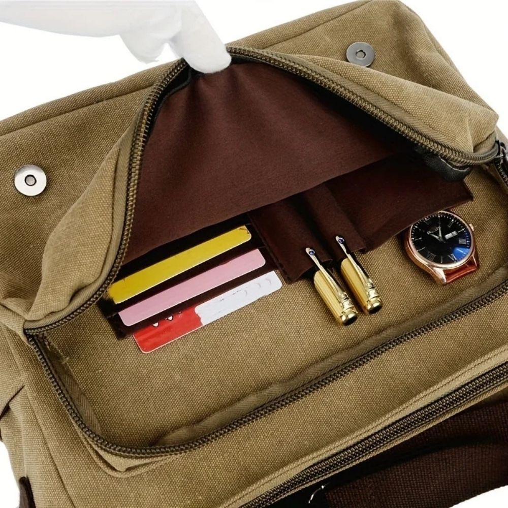 Mens Canvas Satchel Messenger Sling Bag | Premium Quality, Thoughtful Design — Built for Real Everyday Life