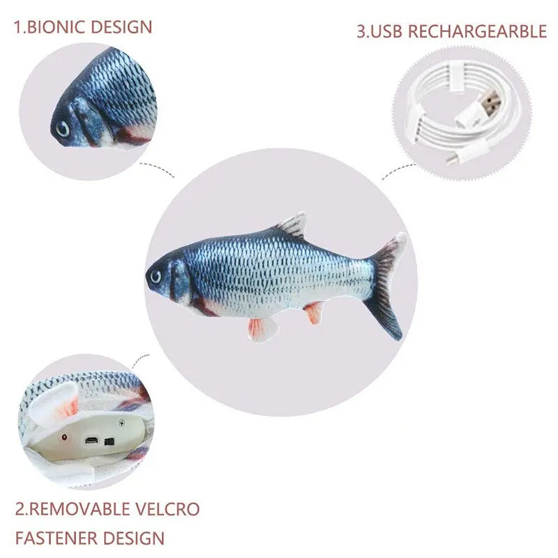 USB Charging Interactive Cat Toy Fish | Engaging Kids Toy That Sparks Creativity, Curiosity & Confidence
