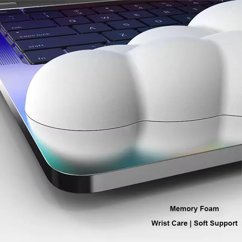 Memory Foam Cloud Keyboard Wrist Rest | Ergonomic Wrist Support for Desk, Office & Gaming