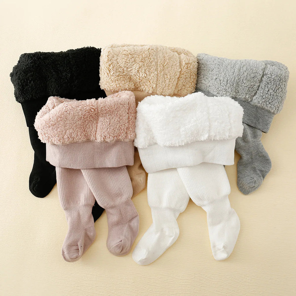 Kids Winter Fleece-Lined Leggings | Warm Thermal Leggings for Girls — School & Everyday