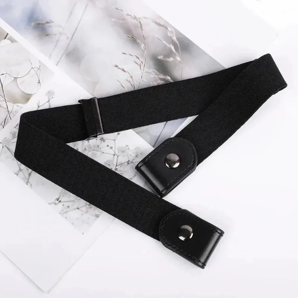 Adjustable Elastic Invisible No-Buckle Belt | Seamless Stretch Belt for Men — No Holes, No Bulge