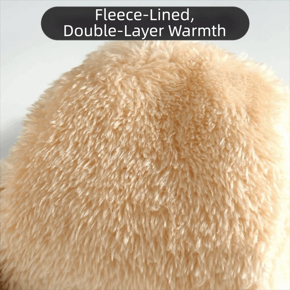 Double Layer Fleece Lined Winter Mittens | Warm Thermal Gloves for Women — 5 Colours