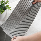 Silicone Dish Drying Mat for Kitchen Countertop | Non-Slip Washable Drainer Pad — S, M & L