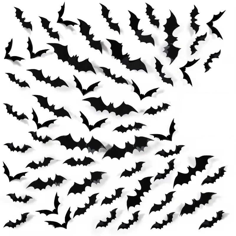 3D PVC Halloween Bats Wall Stickers | The Perfect Seasonal Touch for Your Home — or as a Thoughtful Gift