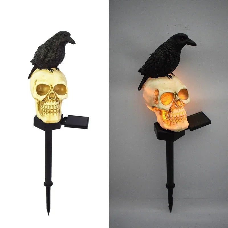 Halloween Skeleton Head Solar Light | The Perfect Seasonal Touch for Your Home — or as a Thoughtful Gift