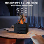 Realistic Flame Effect Aroma Diffuser & Humidifier | LED Flame Lamp Essential Oil Diffuser