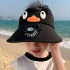Kids Sun Visor Hat with Cooling Fan Hat | The Perfect Gift for Kids — Educational, Durable & Hours of Fun
