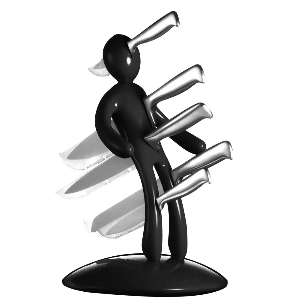 Creative Humanoid Kitchen Knife Holder Set | Sculptural Knife Block for Worktop Storage & Style