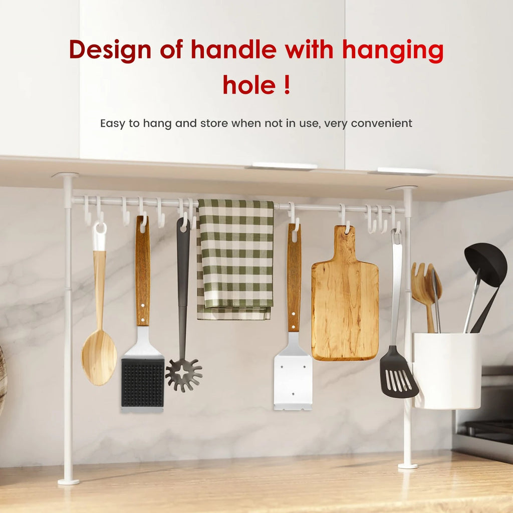 Long Handle Barbecue Grill Brush with Scraper | Hardy, Weather-Resistant & Beautifully Designed for Your Outdoor Space