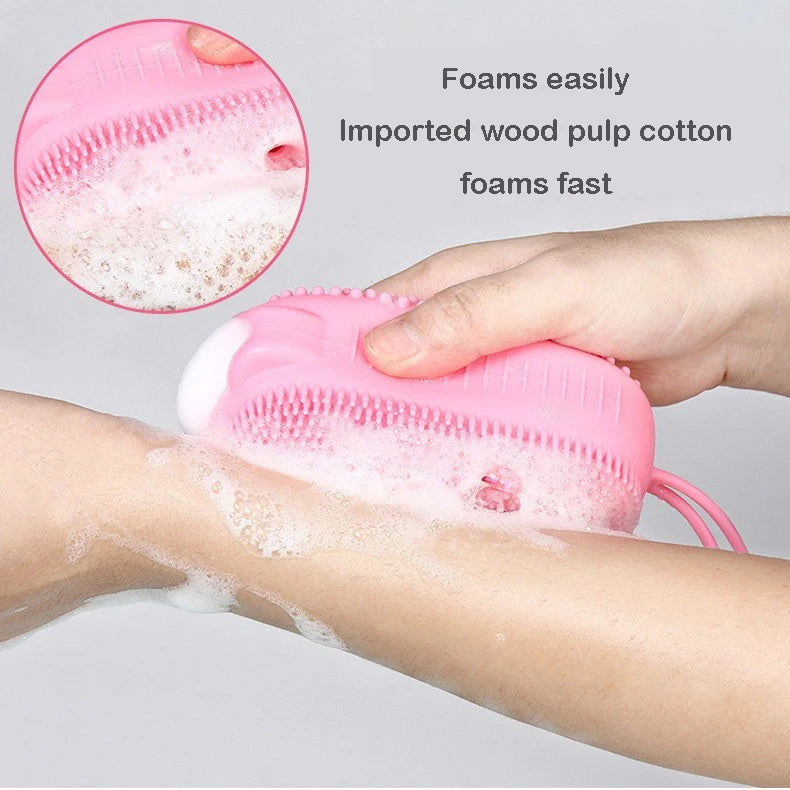 Silicone Body Scrubber with Soap Dispenser | Practical, Beautiful & Built to Last — The Smart Choice for Any Home