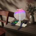 Spiral Tree Table Lamp with Wireless Charger | Ambient Mood Light & Qi Wireless Charging Desk Lamp